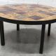 Table basse ronde céramique de Jean Gregorieff