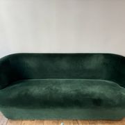 Gubi green velvet sofa