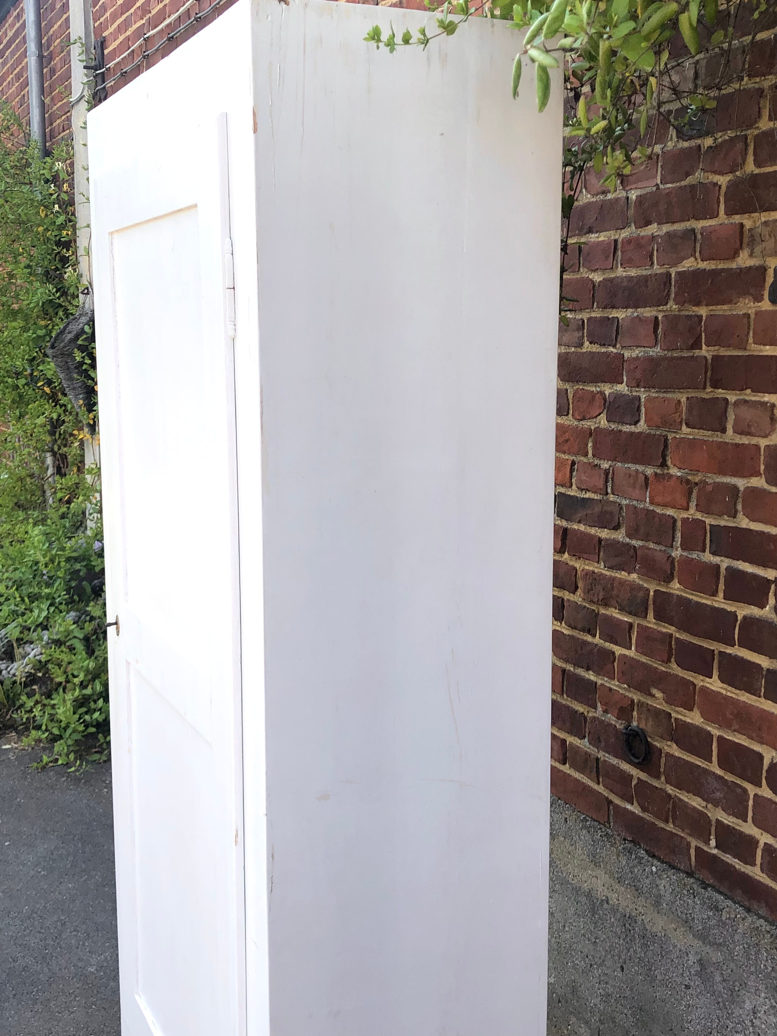 Old white wardrobe