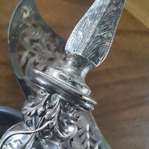 Couverts de service à poissons en argent massif 950°/°°