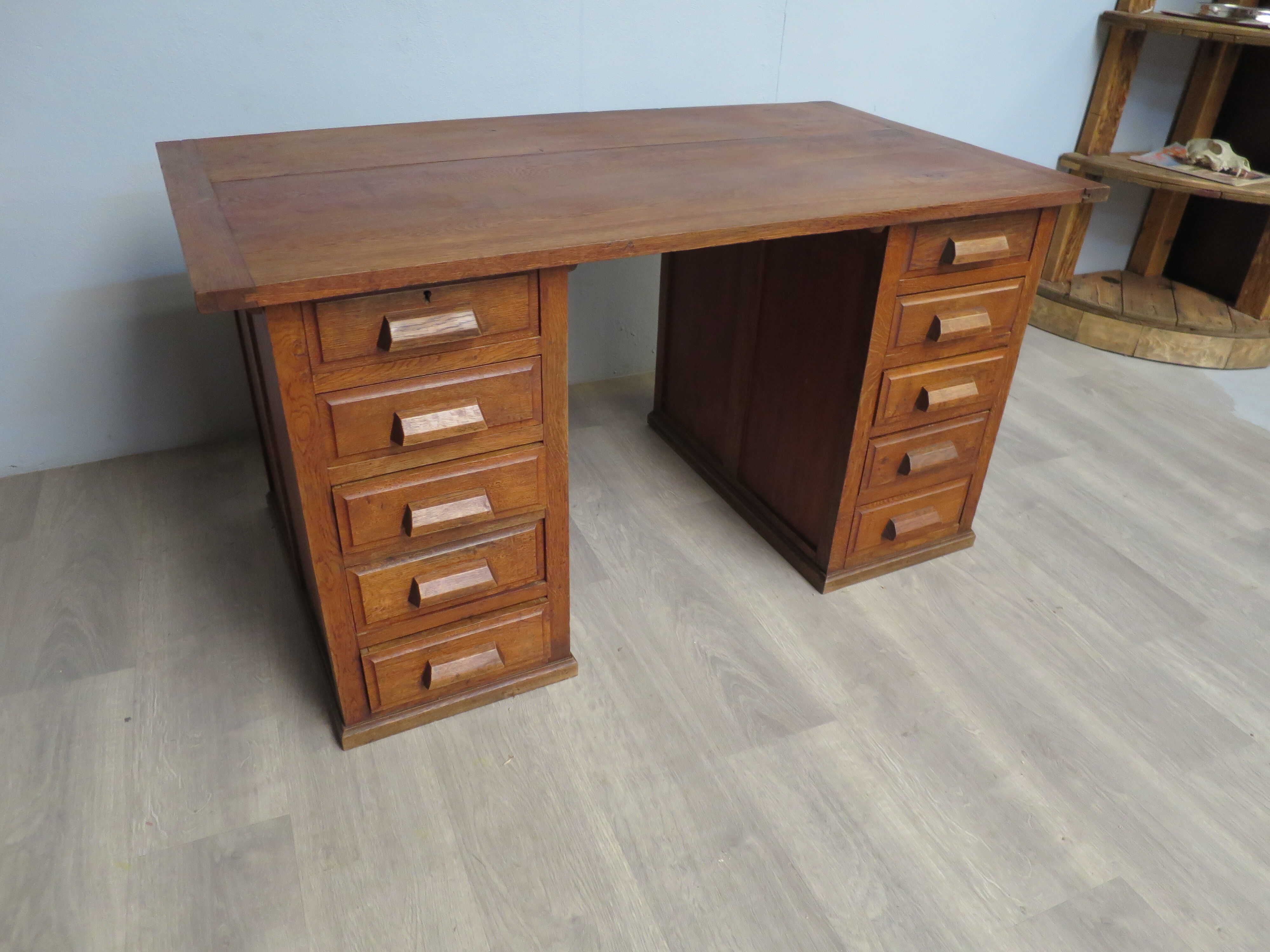 Former 1950s oak desk