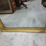 Large gilt mirror in 2 parts from the early 19th century
