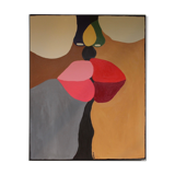 Romantic painting "The kiss" 73x60cm