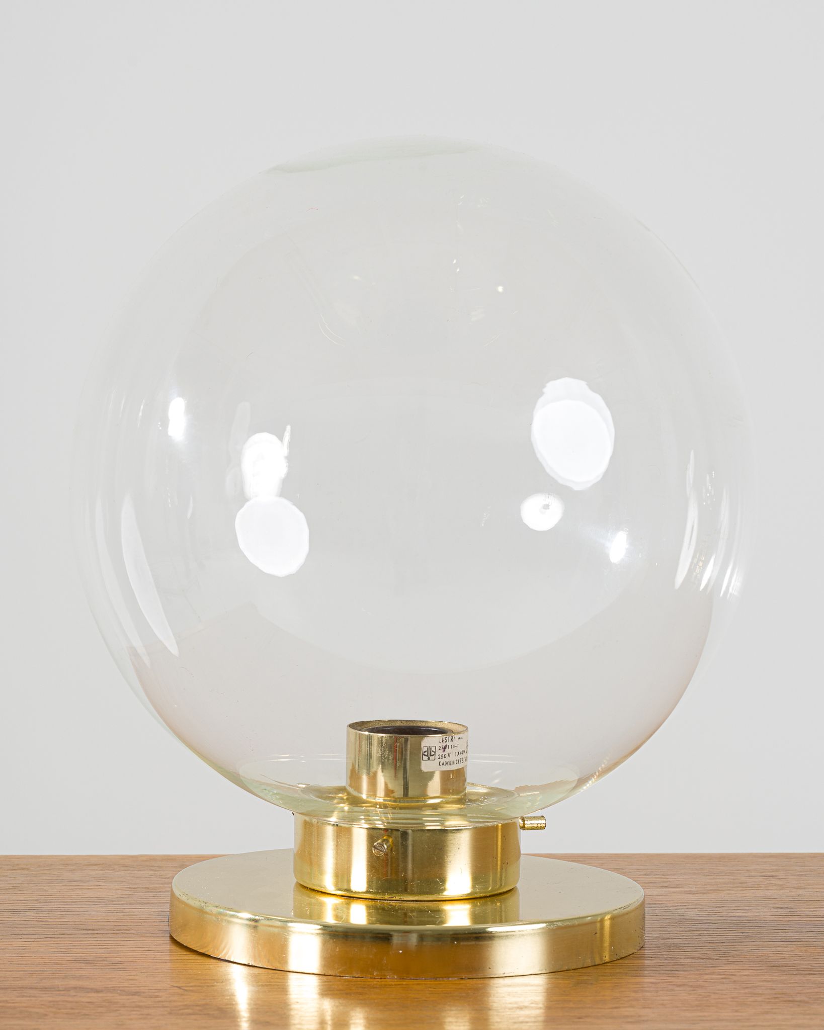 Set of 2 glass sconces from Kamenický Šenov, 1950