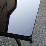 Table basse années 50 en opaline noire