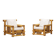 Pair of Bamboo Armchairs, Pierre Frey Cushions, French Work, circa