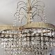 Crystal grapevine waterfall chandelier 60s-70s