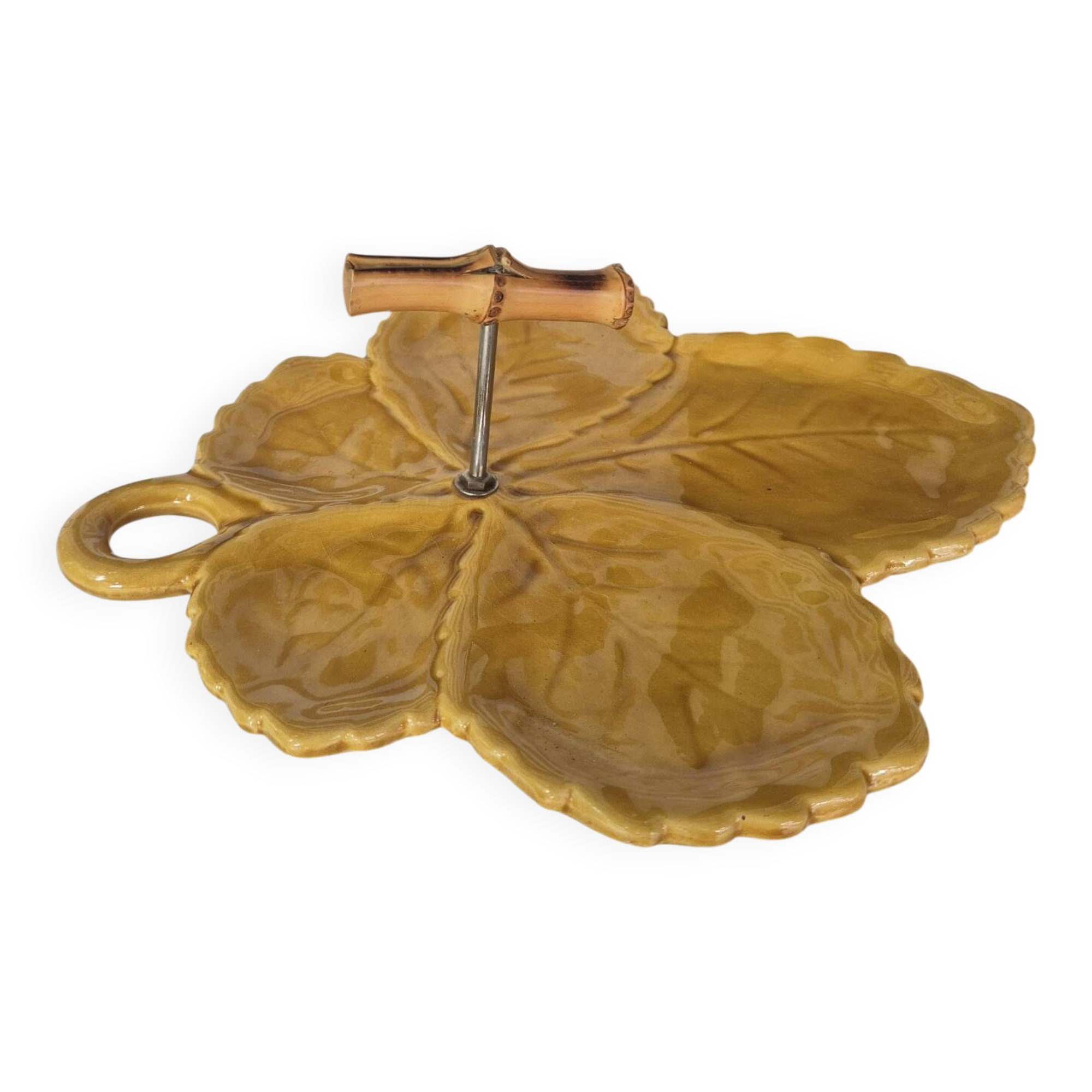 1960s leaf cheese board