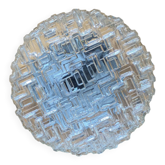 Wall lamp or ceiling light with minimalist porthole glass.