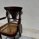 Fauteuil Thonet Vienne estampillé, bois cintré et cannage – circa 1900