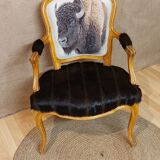 Armchair Louis XV bison