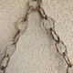 Wall planter, vintage wicker plant door
