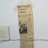 Max Gregor Carlsson,  Modern Swedish Painting, 1950s, Pastel, Framed
