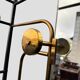 1960s modernist wardrobe. Gold lacquered metal.