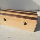 Beautiful trunk, curved chest, old, jute and wood
