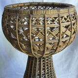 vintage rattan pot door