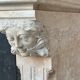 Neo-Gothic style Lumel beige marble fireplace circa 1880