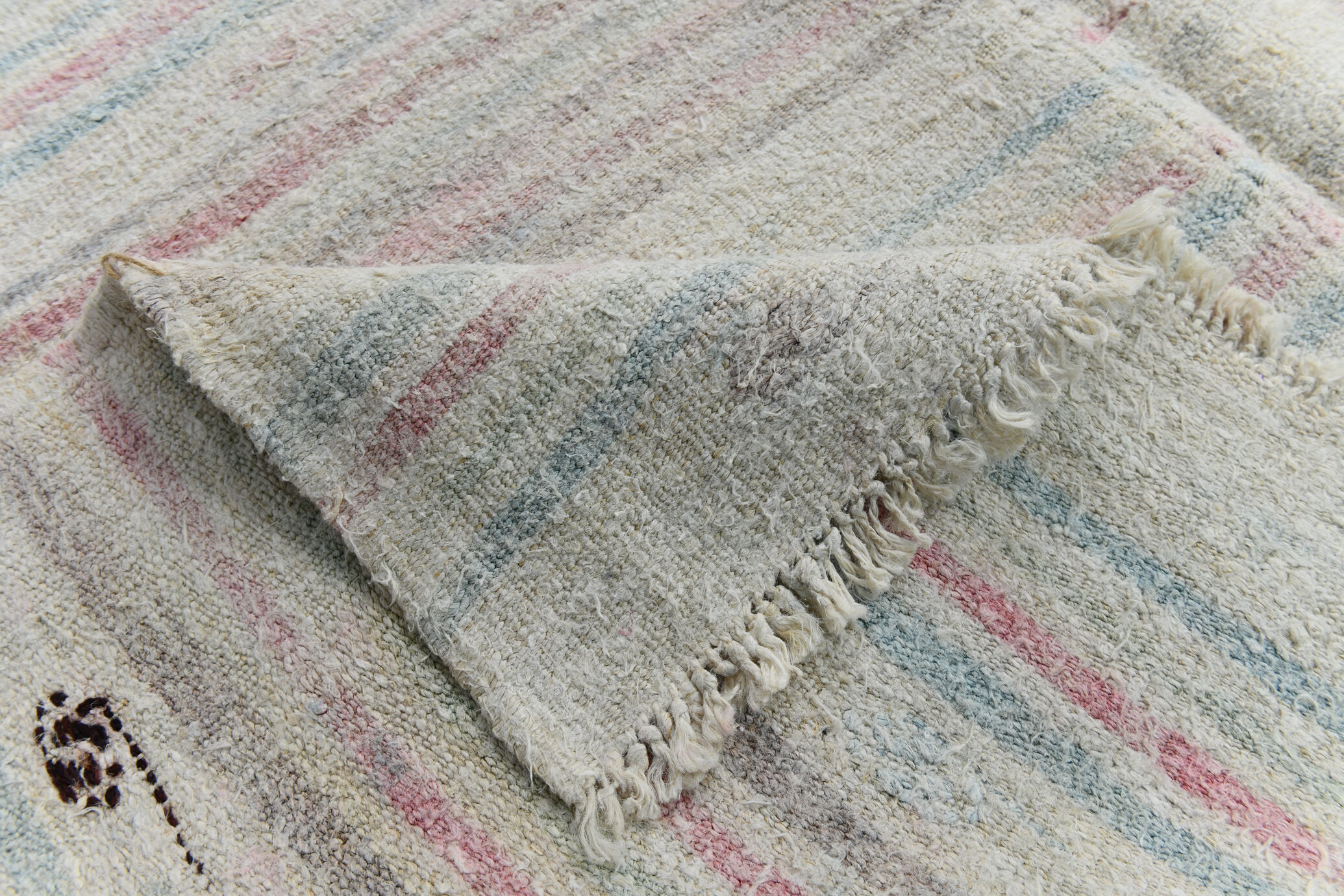 6x10 neutral textured hemp rug,174x309cm