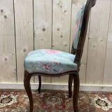 Suite de 6 chaises Louis Philippe à Rossi fleuri