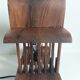 Vintage solid teak lamp