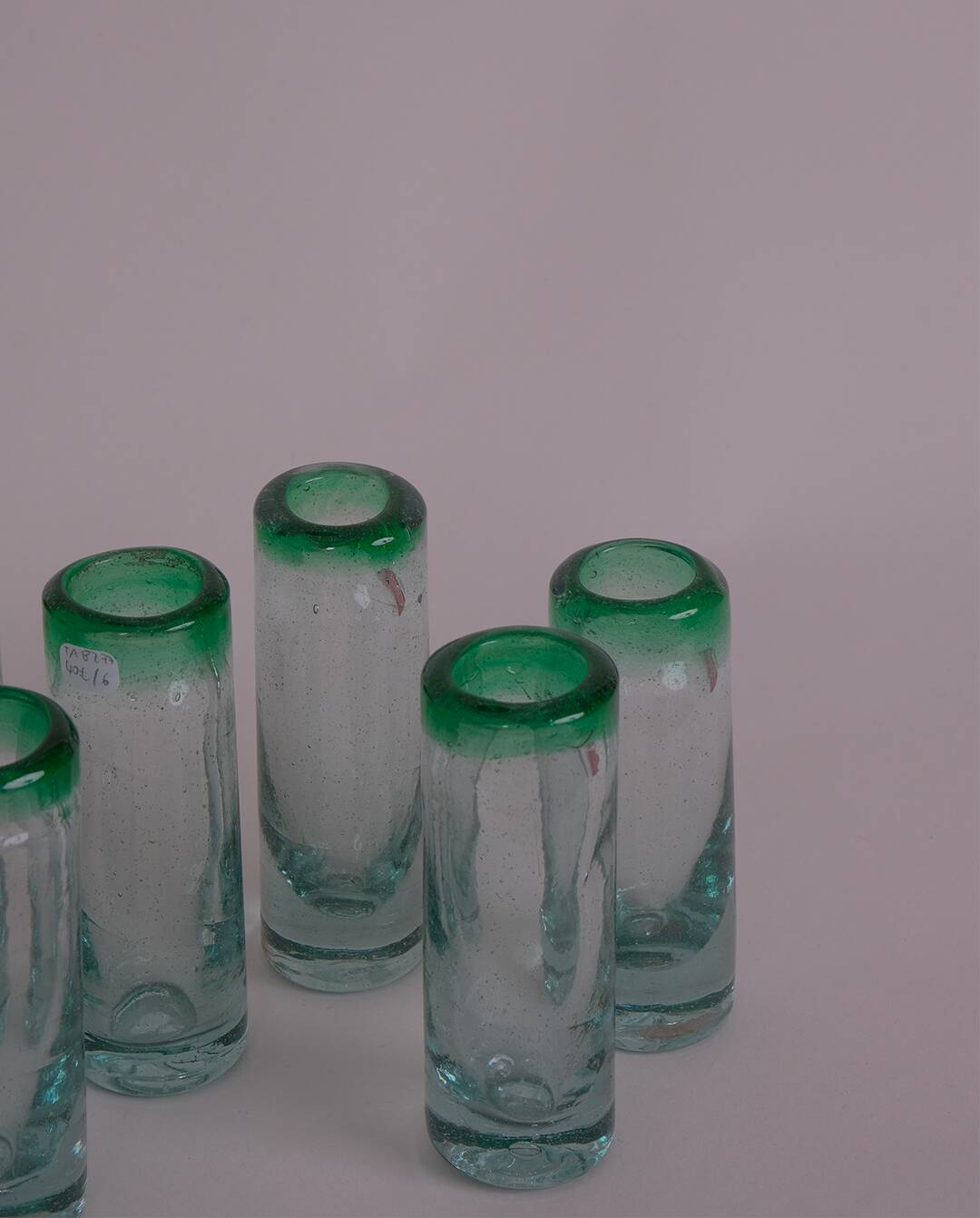 Bubble glass digestif glasses x7