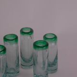 Bubble glass digestif glasses x7