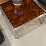 Table basse, d'appoint vintage en lucite