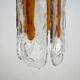 Chandelier vintage en verre de Murano italien par Mazzega, modèle Occhio. Italie années 70.