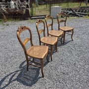 4 chaises style Louis XV en merisier