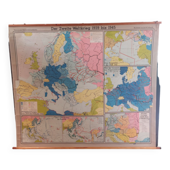 Carte scolaire en toile XXL