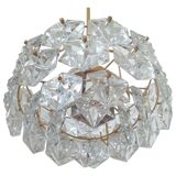 Chandelier en verre BIG des années 1970, Kinkeldey, Allemagne.