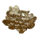 Old vintage grape cluster shaped gold metal pocket tray