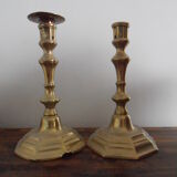 Paire de bougeoirs candélabre anciens style Louis XVI