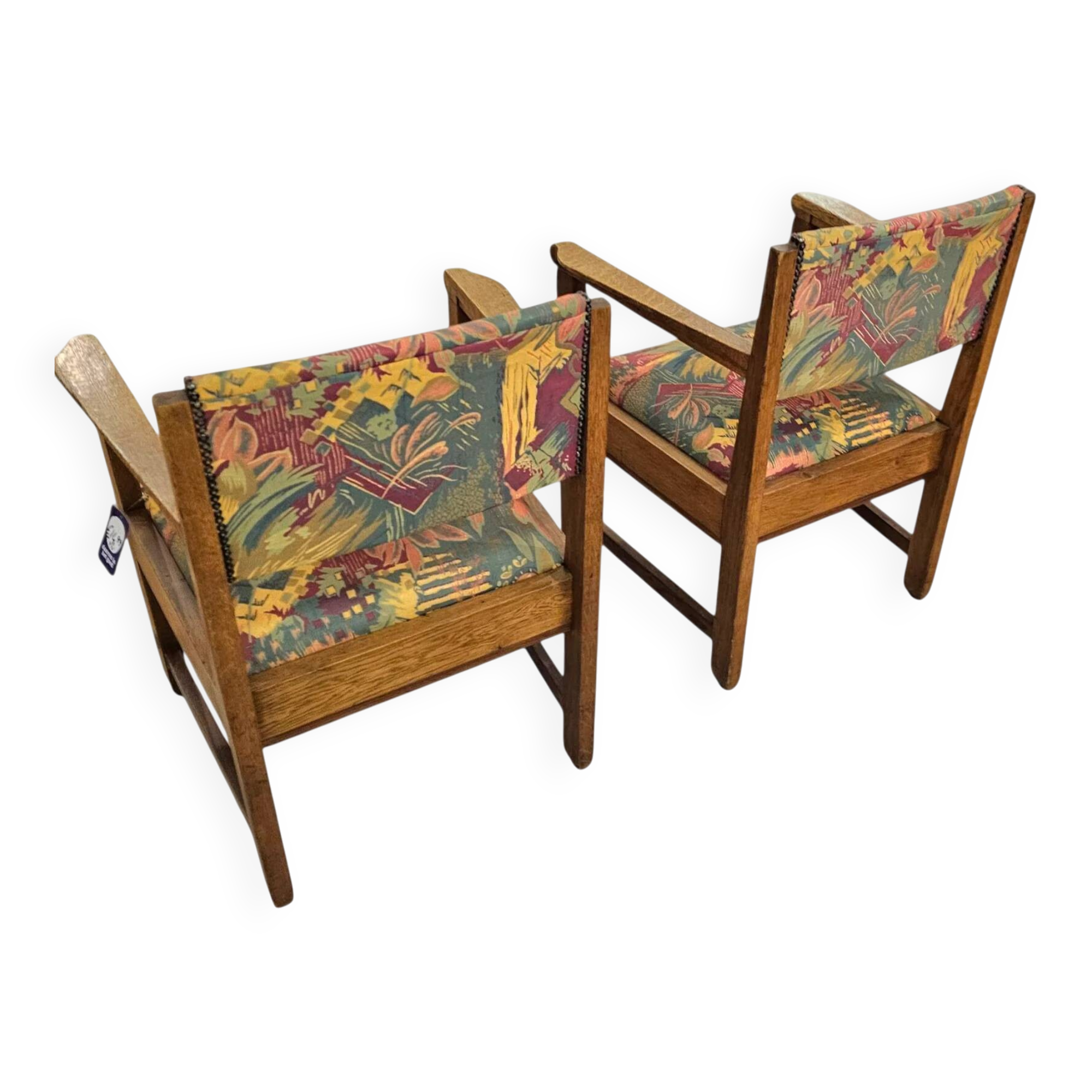2 x Art Deco arm chairs / very good condition / 1930s
