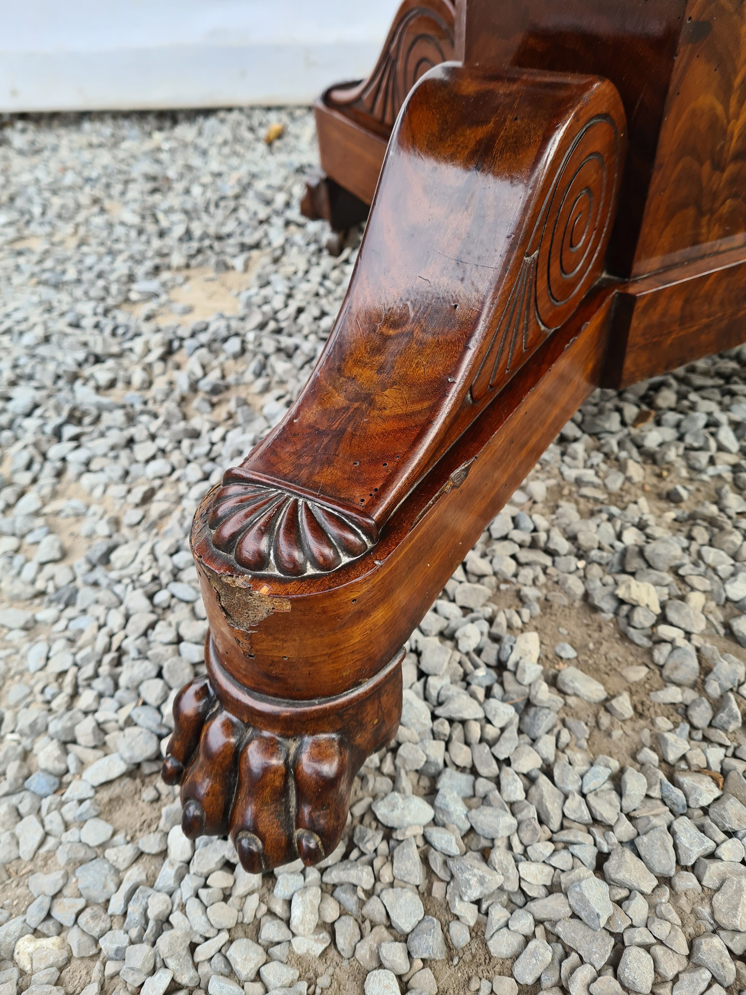 Mahogany empire table