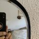 Vintage 1960s asymmetrical rearview mirror - 55 x 38 cm