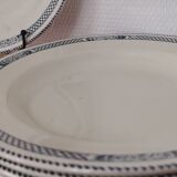 Set of 6 hollow plates Terre de Fer Salins Vauban collection