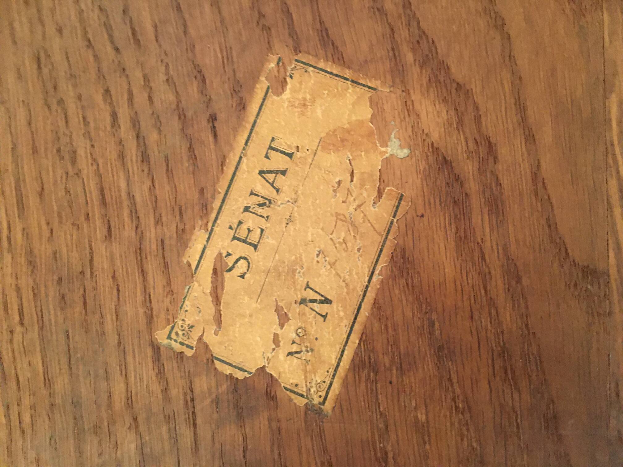 Authentic 19th century desk from the Senate