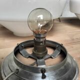 Paire de lampes opaline
