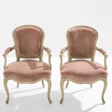 Paire de fauteuils néo-classiques Louis XV Maison Jansen 1940