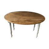 Old flap round table