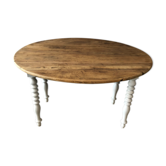 Old flap round table