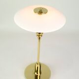Lampe de table portable PH 2/1 en verre opale blanc par Poul Henningsen