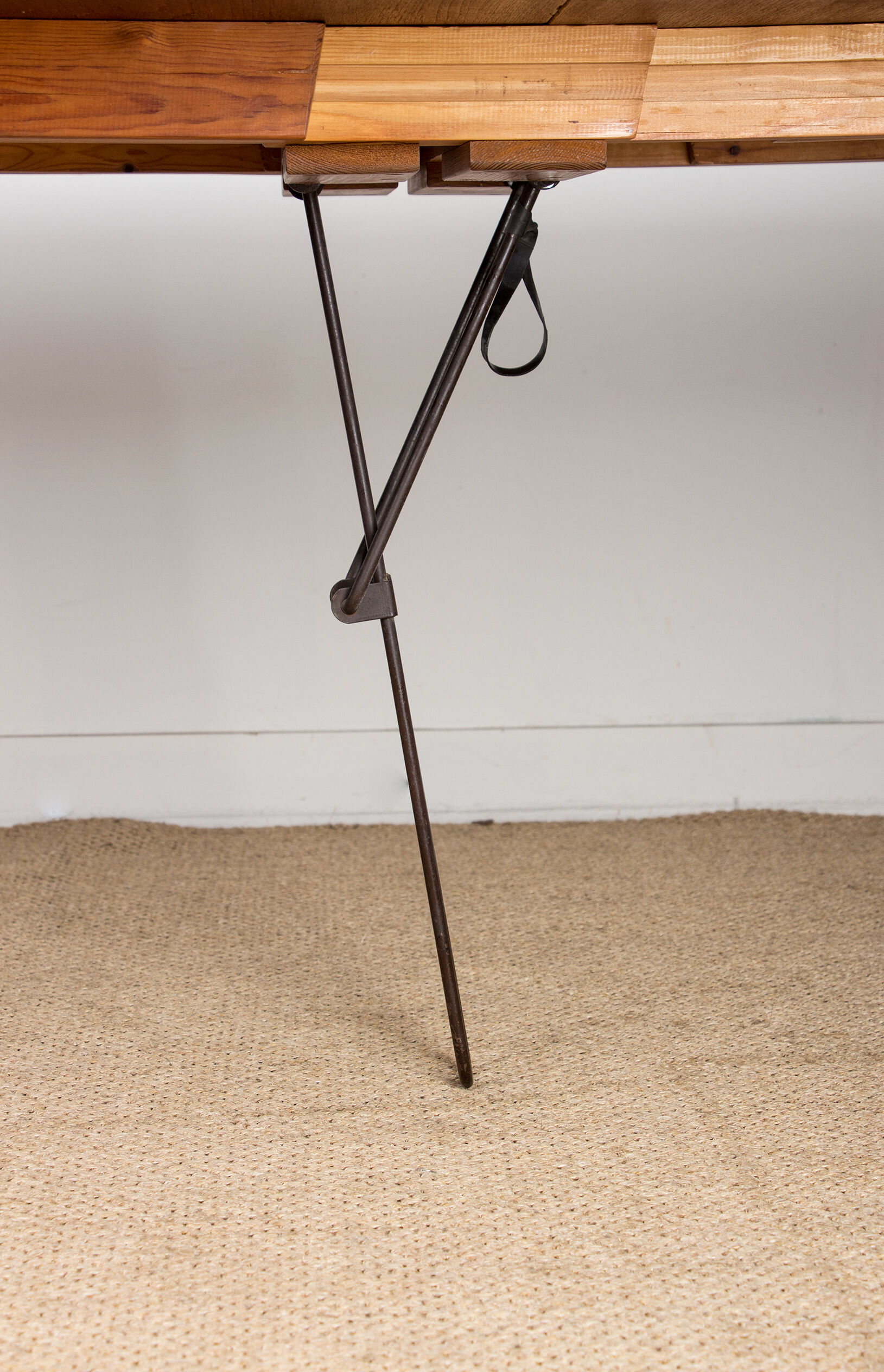 Expandable square teak dining table by Henry Walter Klein 1960