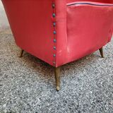 Isa bergamo - fauteuil - pieds moulés sous pression en laiton