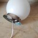 1940s ceiling light, white opaline globe