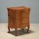 Ancient Baroque cabinet in walnut and cherry wood, Italy, 18th century.
