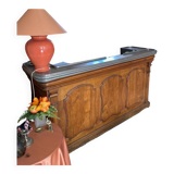 2 meter pewter bar counter - with invoice from 1923