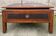 Vintage coffee table in solid wood and rattan - 1970s colonial style