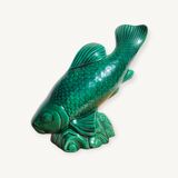Poisson en céramique vert Saint Clément
